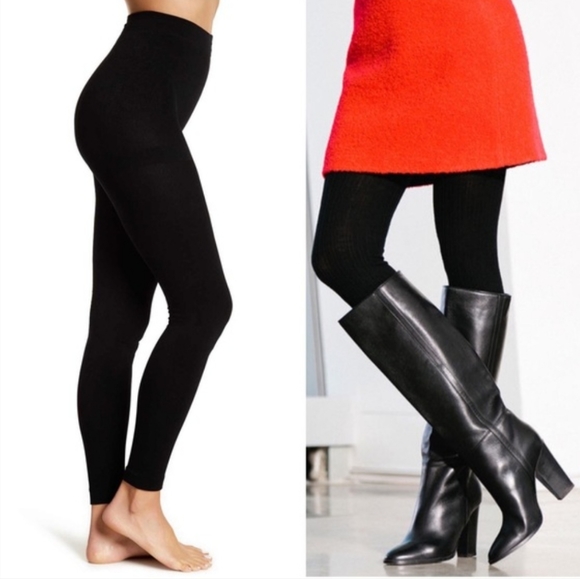 💕NWT BCBGeneration Fleece Lined Footless Tights💕Size M/L (2 Pairs) - Picture 2 of 6